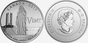 3 dollar 2017 Vimy Canada