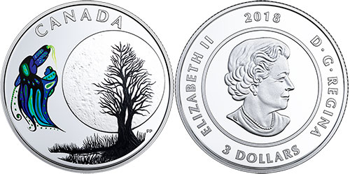 3 dollar 2018 Big Spirit Canada