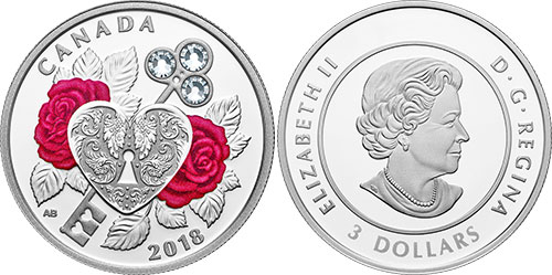 3 dollar 2018 Celebration of Love Canada