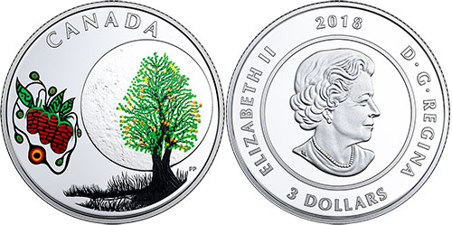 3 dollar 2018 Strawberry Moon Canada