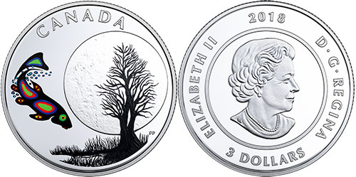 3 dollar 2018 Sucker Moon Canada