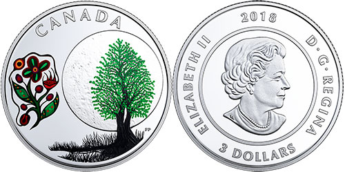 3 dollar 2018 Thimbleberry Moon Canada