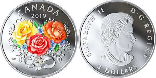 3 dollar 2019 Celebration of Love Canada