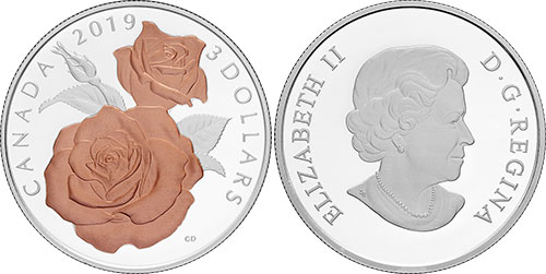 3 dollar 2019 Rose Canada
