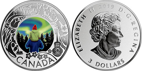 3 dollar 2020 Aurora Borealis Canada
