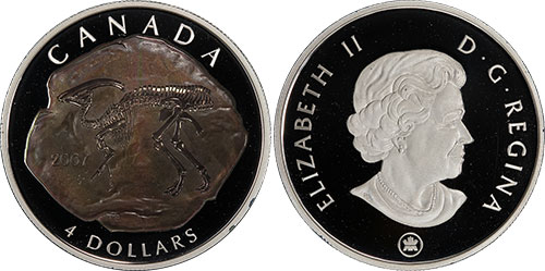 4 dollar 2007 Parasaurolophus