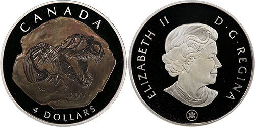 4 dollar 2009 Tyrannosaurus Rex