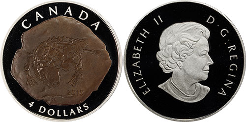 4 dollar 2011 Euoplocephalus Tutus