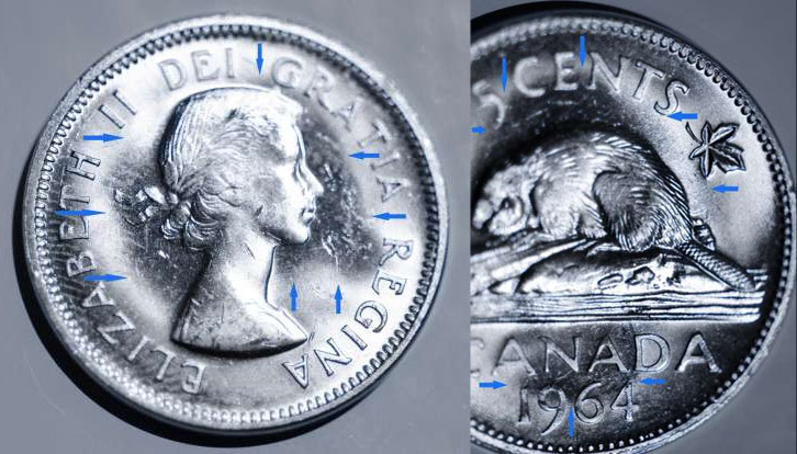CANADA 1964 CANADIAN BEAVER NICKEL QUEEN ELIZABETH PROOF LIKE 5 CENT PL COIN UNC 