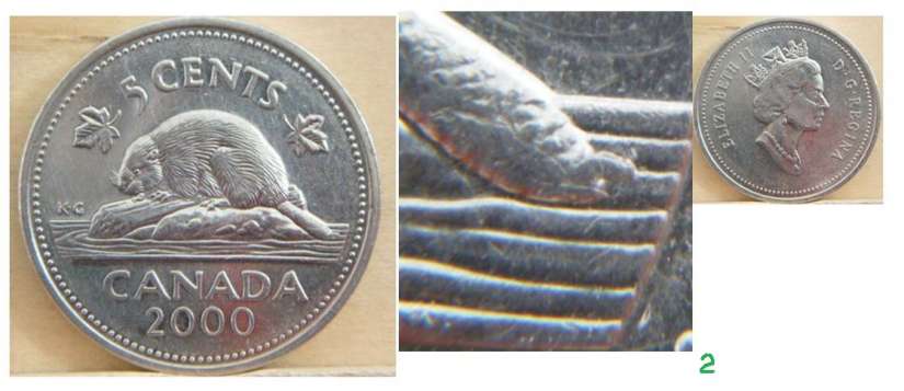 2000W CANADA 5 CENTS PROOF-LIKE NICKEL COIN 