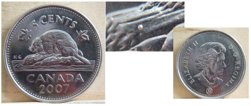 2007 Canadian Prooflike Nickel $0.05 