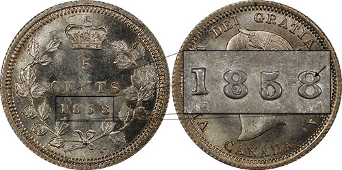 5 - cents 1959 - Large Date - Canada