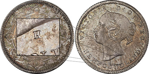 5 cents 1872 H Newfoundland