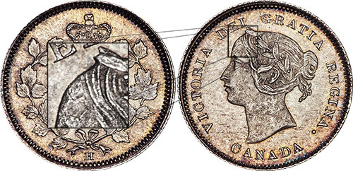 5 cents 1880 - Obverse # 2 - H
