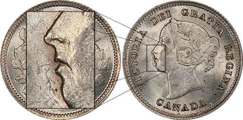 5 cents 1891 - Obverse # 5