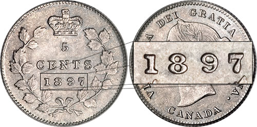 5 cents 1897 - Large 8