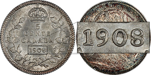 5 cents 1908 - Large 8