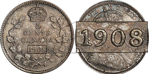 5 cents 1908 - Small 8
