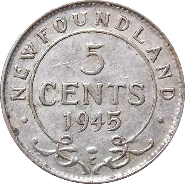 5 cents 1945