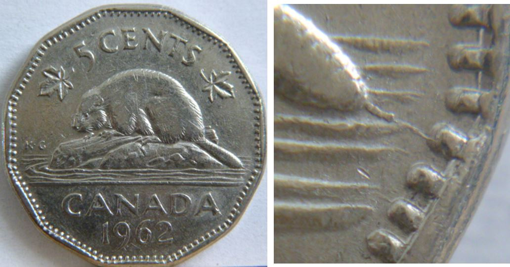 Details about   1962 Canada Double Date Nickel Graded as Extra Fine 