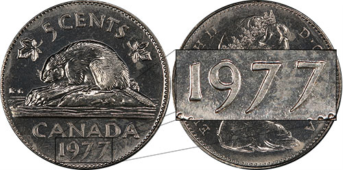5 cents 1977 - High 7 - Canada