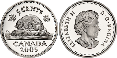 5 cents 1998 - Argent
