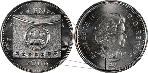 5 cents 2006 Royal Canadian Mint Logo Canada