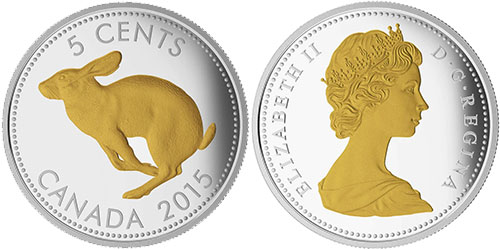 5 cents 1998 - Silver Centennial Five Cents Gold Plated