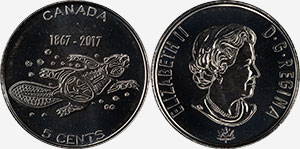 5 cents 2017 - Canada 150