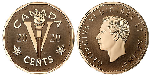 5 cents 2020 - Bronze - Victory