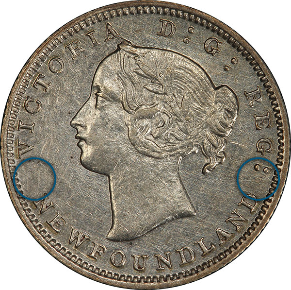 5 cents Newfoundland Obverse