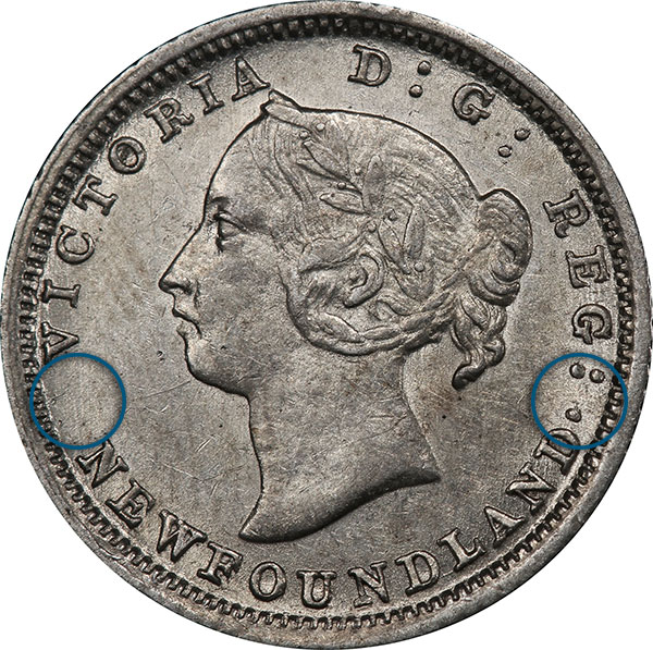 5 cents Newfoundland Obverse