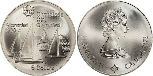 5 dollars 1973 Sailboats Canada