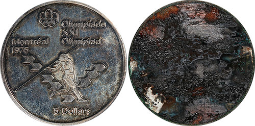 5 dollars 1976 Javelin Montreal Olympics Canada