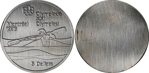 5 dollars 1976 Kayak Montreal Olympics Canada