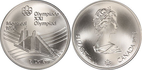 5 dollars 1976 Olympic Village Montreal Olympics Canada