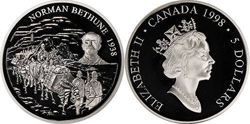 5 dollars 1998 Norman Bethune Canada
