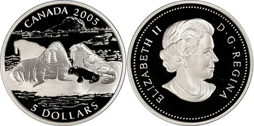5 dollars 2004 Walrus Canada