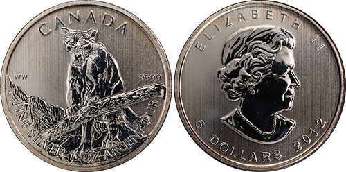 5 dollars 2012 Cougar Canada