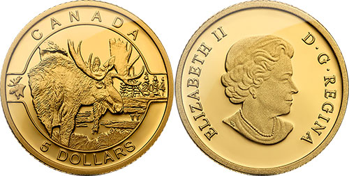 5 dollars 2014 Moose Canada