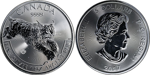 5 dollars 2017 Lynx Canada
