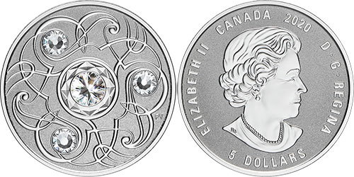 5 dollars 2020 April Birthstone Canada