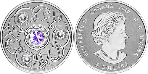 5 dollars 2020 December Birthstone Canada