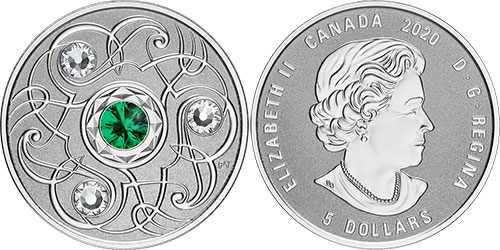 5 dollars 2020 May Birthstone Canada