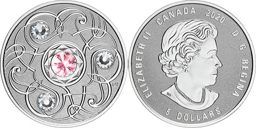 5 dollars 2020 October Birthstone Canada