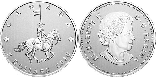 5 dollars 2020 RCMP Canada