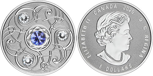 5 dollars 2020 September Birthstone Canada