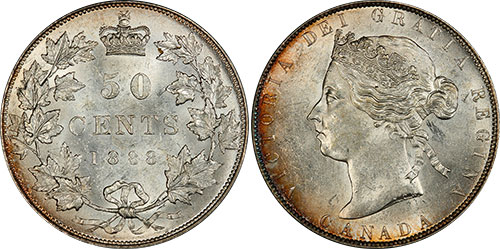 50 cents 1889 - Obverse 2