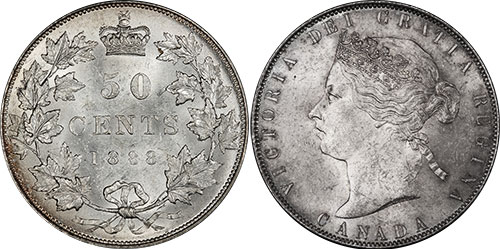 50 cents 1889 - Obverse 4