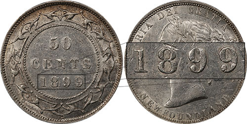 50 cents 1899 narrow Newfoundland